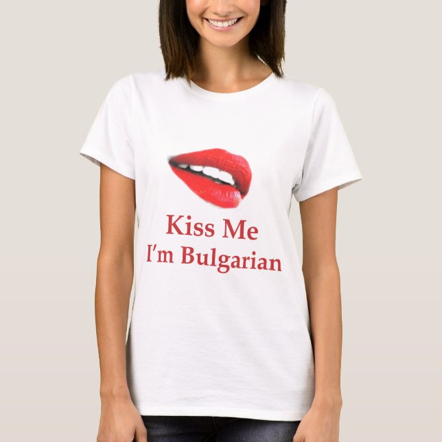T-shirt Bulgare de baiser (Devant)