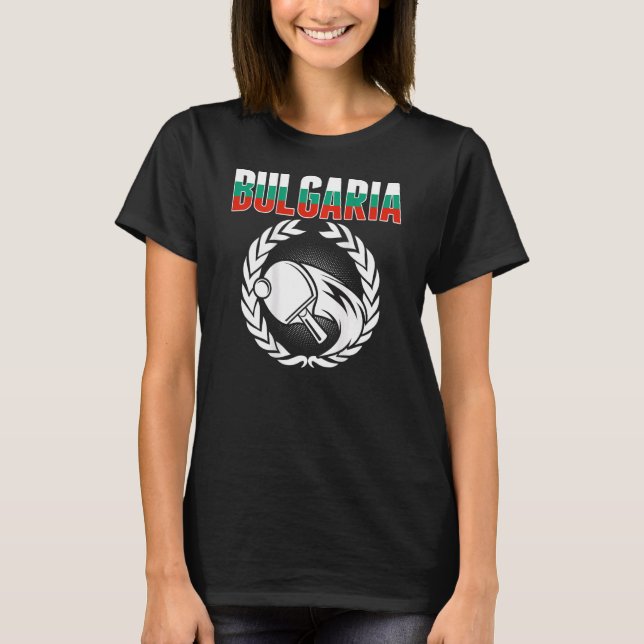 T-shirt Bulgaria Ping Pong  Support de Tennis de Table Bul (Devant)