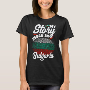 T-shirt Bulgarie bulgare Drapeau bulgare Mon histoire a co