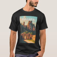 Bulgarie Illustration Voyage Art Vintage