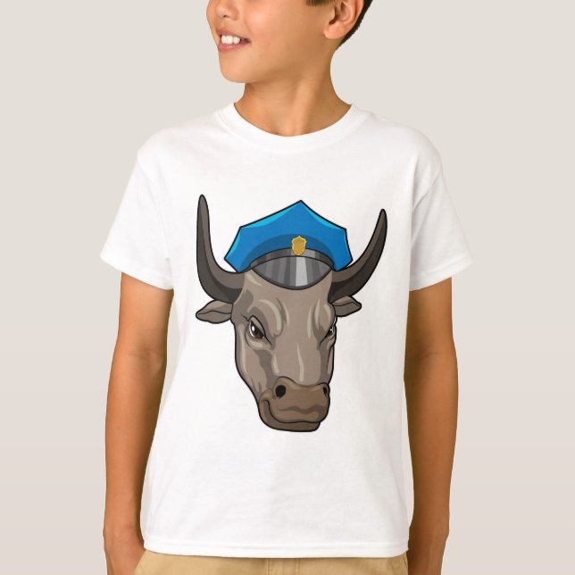T-shirt Bull agent de police Police (Devant)
