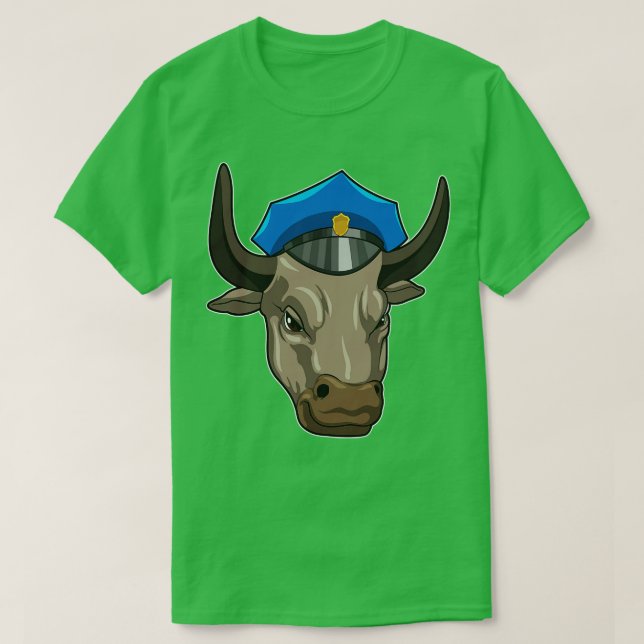 T-shirt Bull agent de police Police (Design devant)