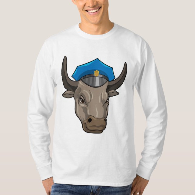 T-shirt Bull agent de police Police (Devant)