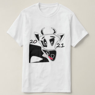 T-shirt Bull, année du taureau, 2021, taureau drôle
