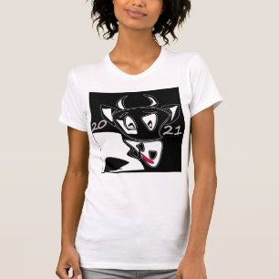 T-shirt Bull, année du taureau, 2021, taureau drôle