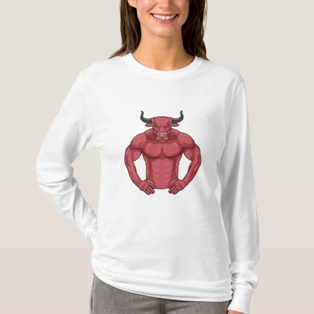 T-shirt Bull comme Bodybuilder extrême (Devant)