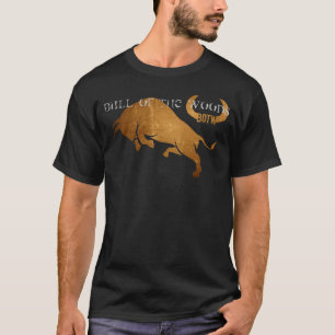T-SHIRT BULL DE LA PIÈCE EN T DE "BULL" EN BOIS