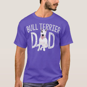 T-shirt Bull errier Papa Propriétaire Amoureux des chiens