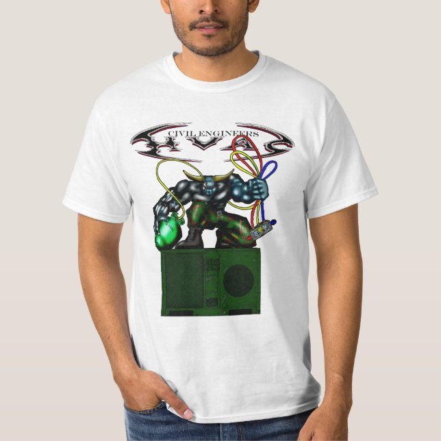 T-shirt Bull HVAC sur FDECU (Devant)