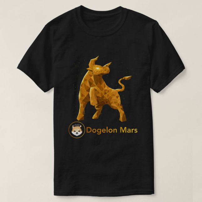 T-shirt Bull Market Dogelon Mars ELON Coin To The Moon Cry (Design devant)