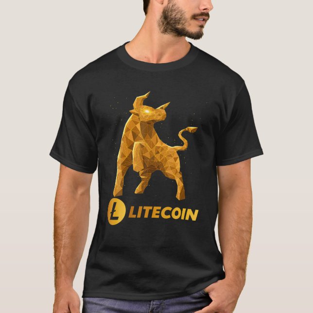 T-shirt Bull Market Litecoin LTC Coin À La Lune Crypto T (Devant)