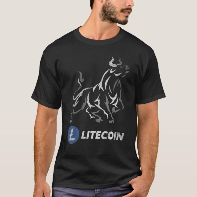 T-shirt Bull Market Litecoin Ltc Pièce À La Lune Crypto T (Devant)