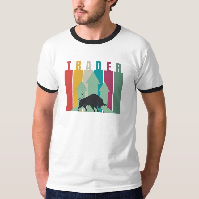 T-shirt Bull market Trader | Conception simple (Devant)