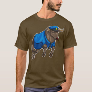 T-shirt Bull Police Cop casquette