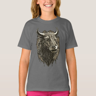 T-shirt Bull Portrait