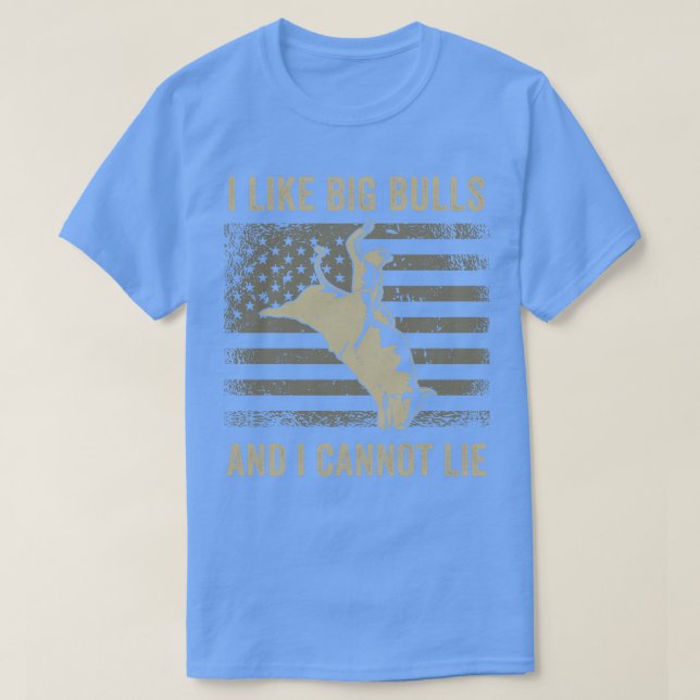 T-shirt Bull Rider Rodeo Bull Rider Western J'aime Big Bu (Design devant)