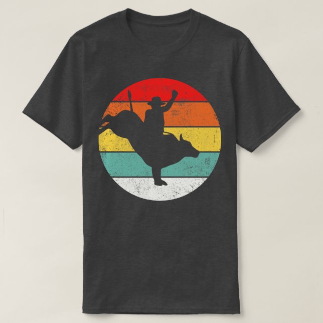 T-shirt Bull Riding Cowboy Rodeo (Design devant)