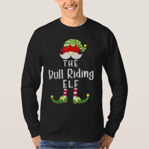 T-shirt Bull Riding Elf Group Noël Pajama Party
