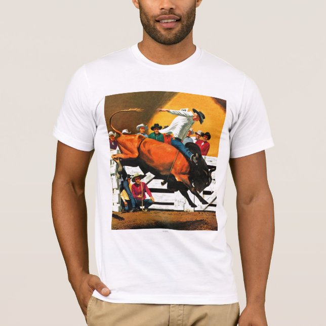 T-shirt Bull Riding par Fred Ludekens (Devant)
