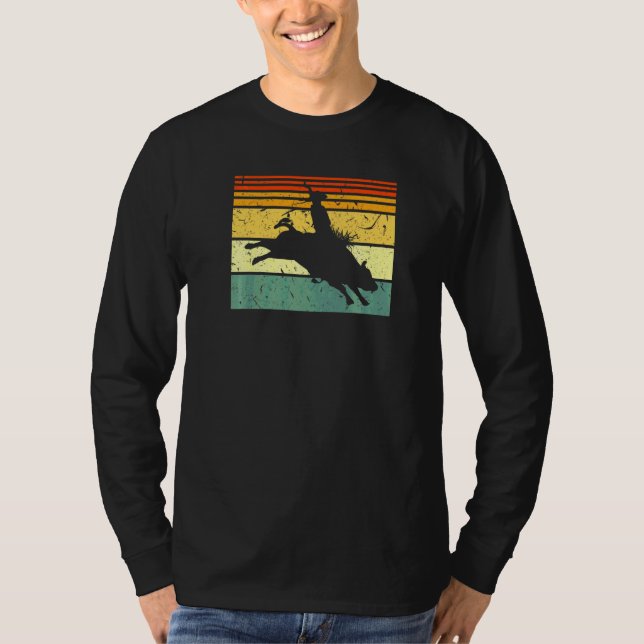 T-shirt Bull Riding Rodeo Cowboy Jaripeo Retro Bull Rider (Devant)