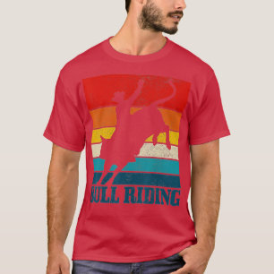 T-shirt Bull Riding Rodeo Cowboy Western Vintage Bull Ride