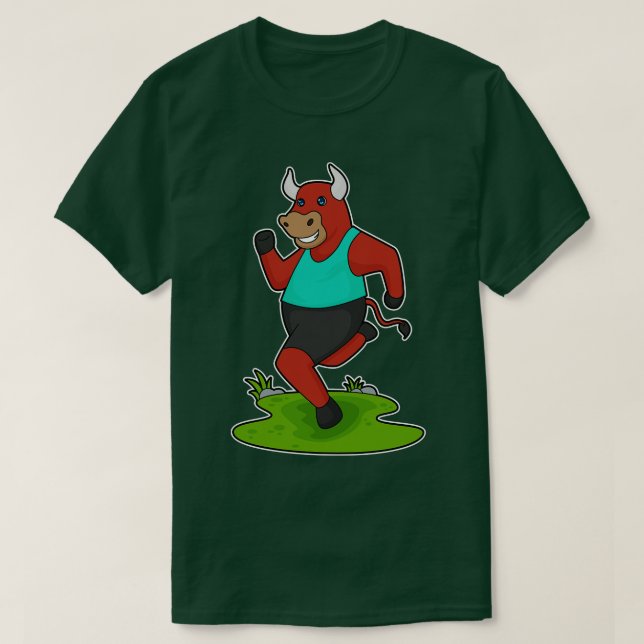 T-shirt Bull Running Fitness (Design devant)