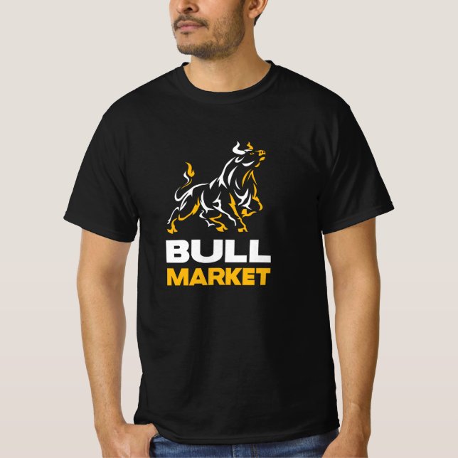 T-shirt Bull Stock Trader Wallstreet Investisseur (Devant)