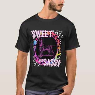 T-shirt Bull Terrier 90s Nostalgie Arc-en-ciel Empreinte d