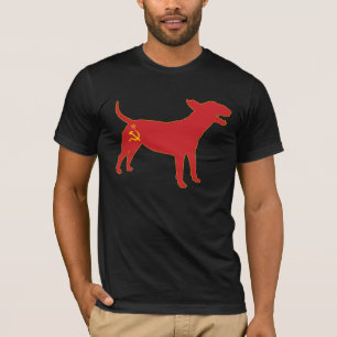 T-shirt Bull-terrier anglais/pièce en t communiste de
