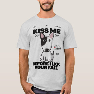T-shirt Bull Terrier chien m'embrasser Hommes