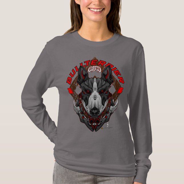 T-shirt BULL TERRIER Cyberpunk Samurai Elite (Devant)