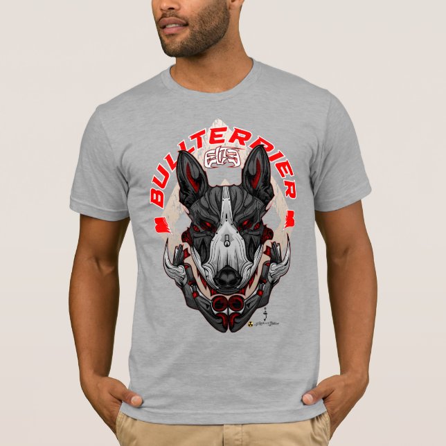 T-shirt BULL TERRIER Cyberpunk Samurai Elite (Devant)