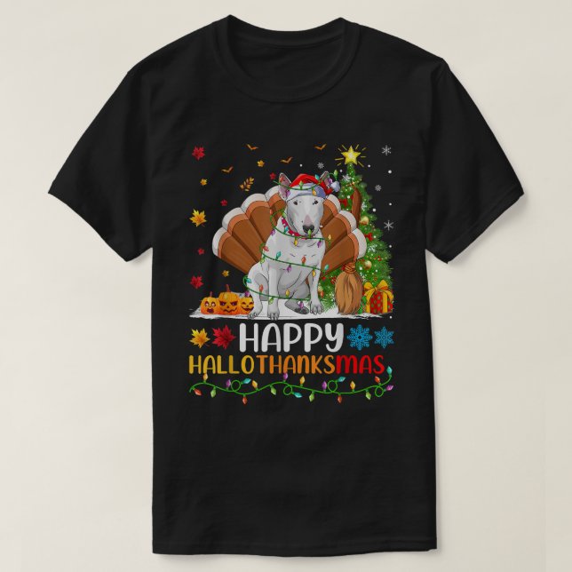 T-shirt Bull Terrier Dog Lover Funny Bull Terrier HelloTha (Design devant)