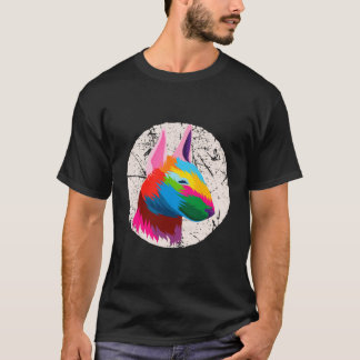 T-shirt Bull Terrier Funny Multicolor Animal