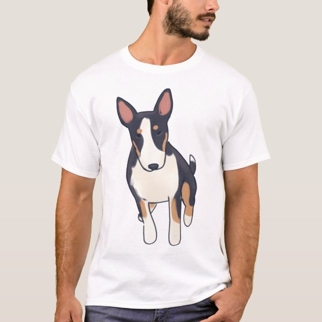 T-shirt Bull terrier Magic (Devant)