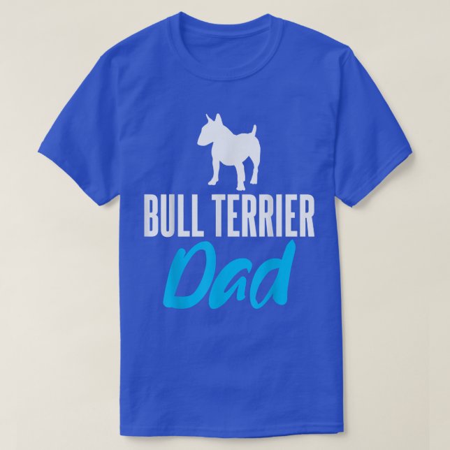 T-shirt Bull Terrier Papa Drôle Dire Chiens Propriétaires  (Design devant)