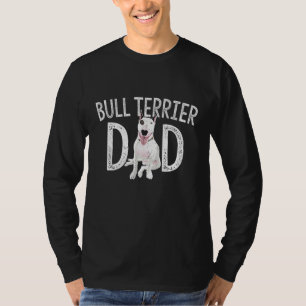 T-shirt Bull Terrier Papa Propriétaire Amoureux des chiens