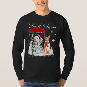 T-shirt Bull Terrier Père Noël Chien Noël Snowman Xmas Paj