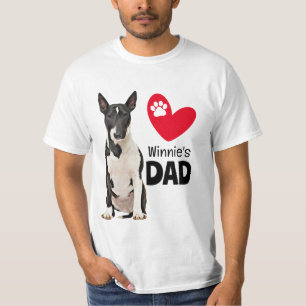 T-shirt Bull Terrier Personnalisé Papa