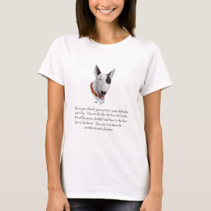 T-shirt Bull Terrier Souvenir, Chien Mâle