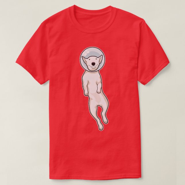 T-shirt Bull Terrier Space (Design devant)