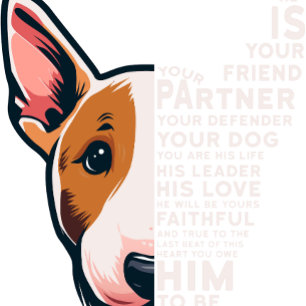 T-shirt Bull Terrier Votre partenaire de vie