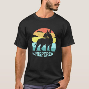 T-shirt Bull Terrier Whisperer Cool Retro Sunset Vintage P