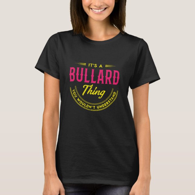 T-shirt BULLARD Nom, BULLARD nom de famille crête (Devant)