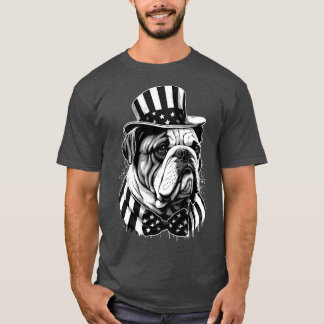 T-shirt Bulldog 4 juillet 7