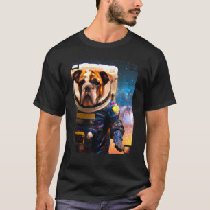 T-shirt Bulldog anglais Astronaut spatial Bulldog 2