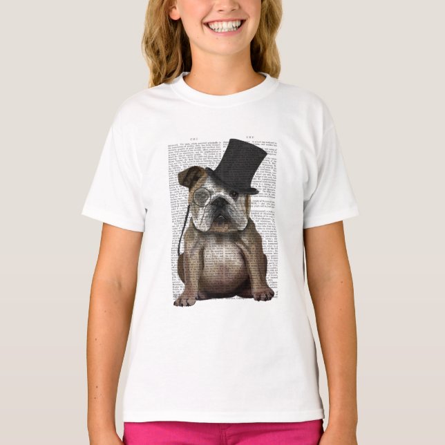 T-shirt Bulldog anglais, Hound officiel et Casquette (Devant)