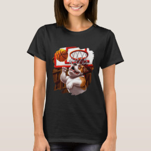 T-shirt Bulldog Anglais Jouer Bysketbyll Fun Dog Bysketb