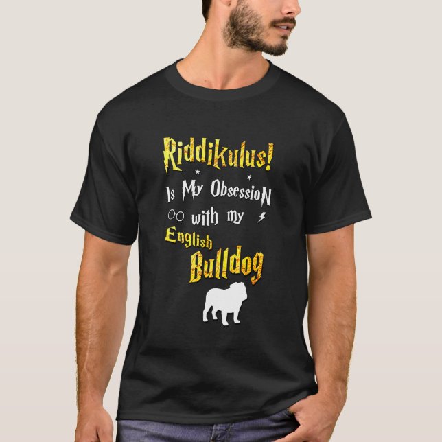 T-shirt Bulldog anglais Riddikulus (Devant)