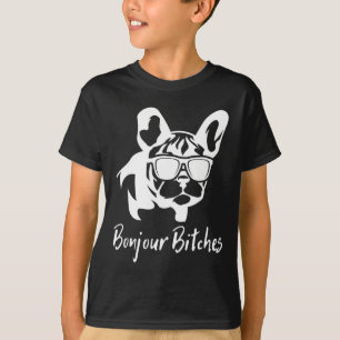 T-shirt Bulldog Bonjour Es